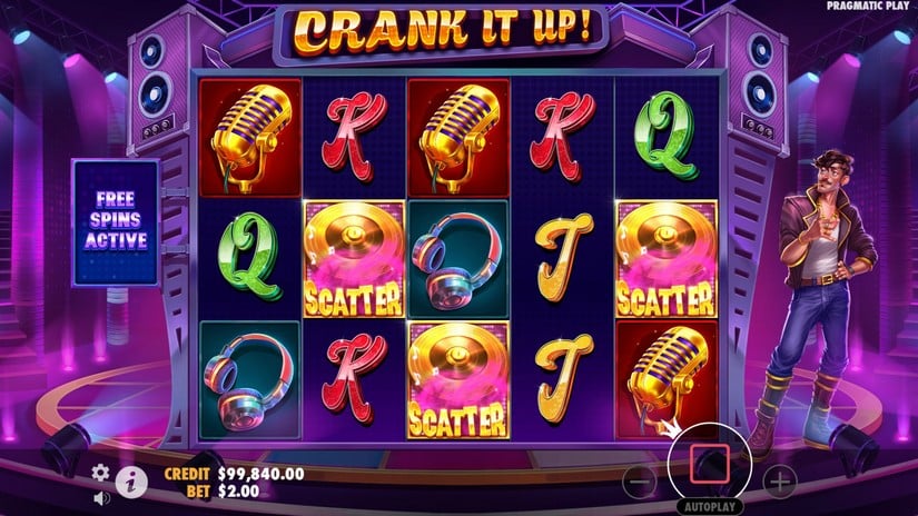 Crank It Up slot screen 2