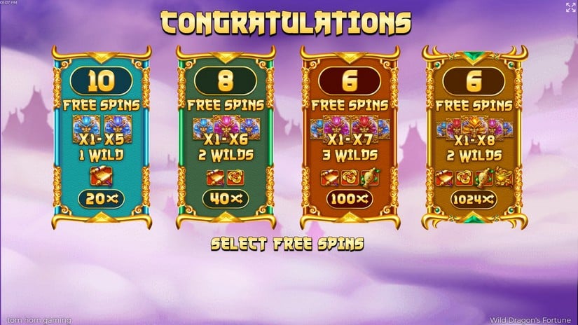Wild Dragon`s Fortune slot screen 3