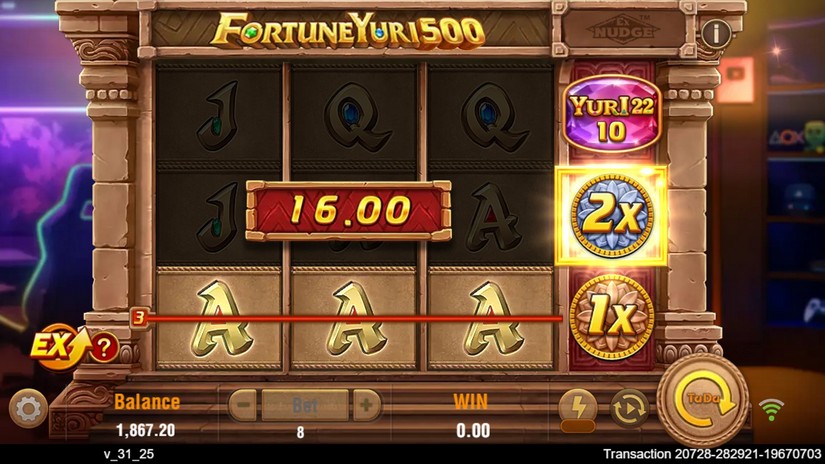 Fortune Yuri 500 slot screen 3