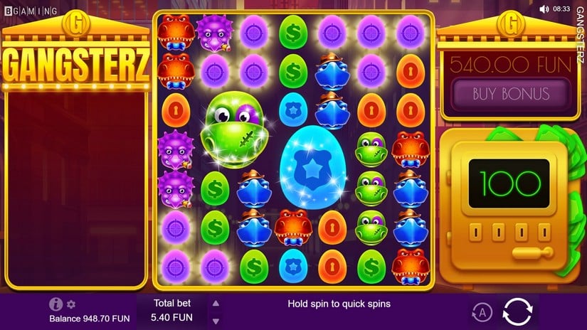 Gangsterz slot screen 2