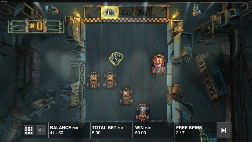 Mad Cars slot screen 5