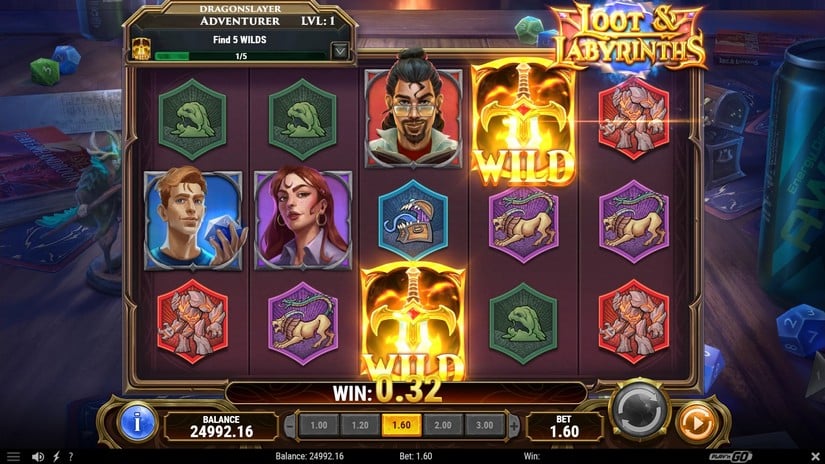 Loot & Labyrinths slot screen 2