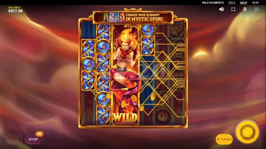Wild Elements slot screen 2