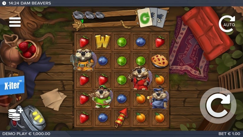 Dam Beavers slot screen 1