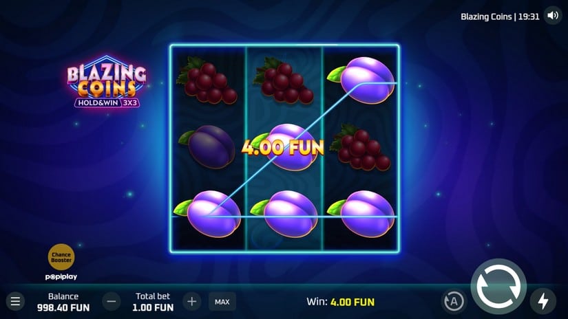 Blazing Coins Hold and Win slot screen 4