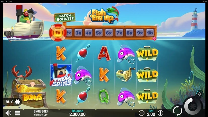Fish ‘Em Up slot screen 1