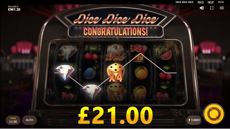 Dice Dice Dice slot screen 2