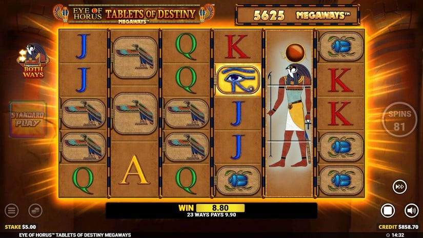 Eye of Horus Tablets of Destiny Megaways slot screen 4