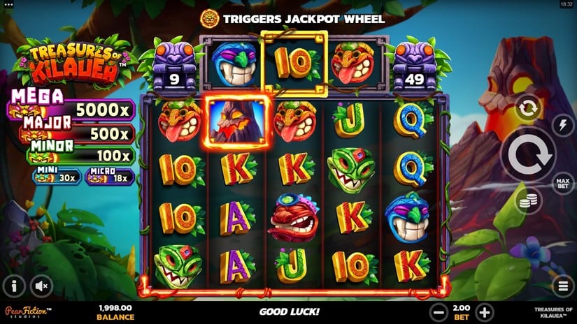 Treasures of Kilauea slot screen 1