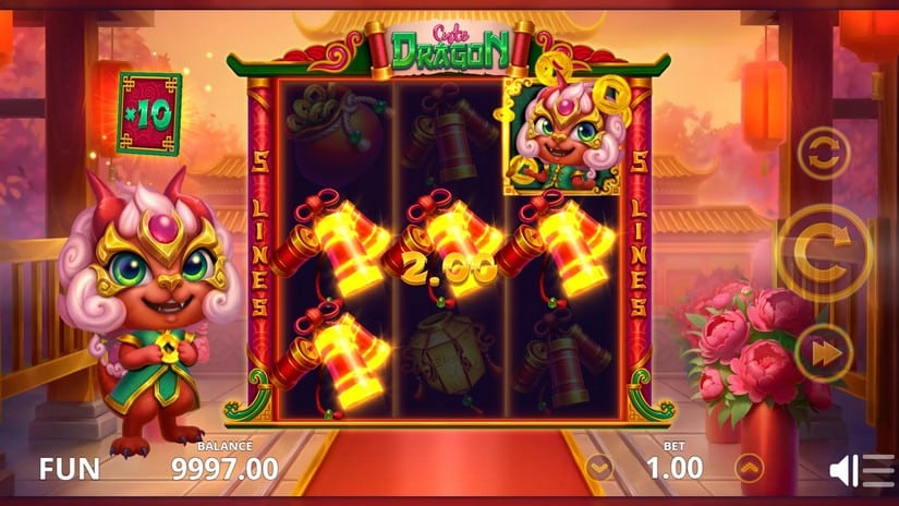 Cute Dragon slot screen 3