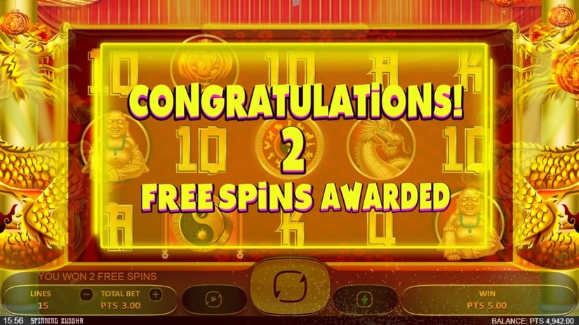 Spinning Buddha slot screen 5