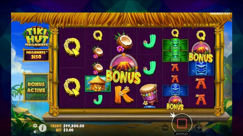 Tiki Hut Megaways slot screen 2