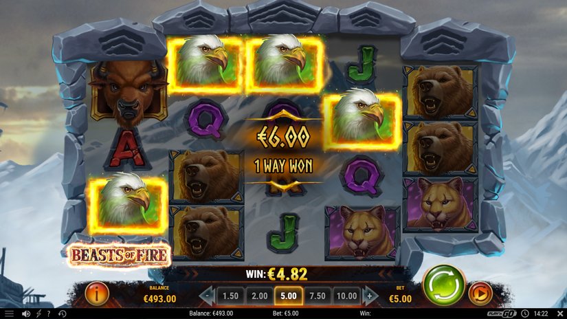 Beasts of Fire slot screen 6