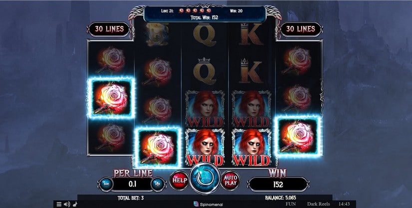 Dark Reels slot screen 3