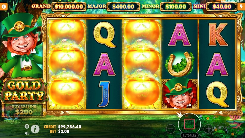 Gold Party slot screen 3