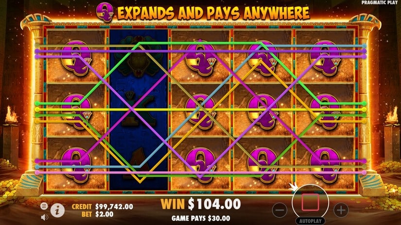 John Hunter and the Book of Tut Respin slot screen 9