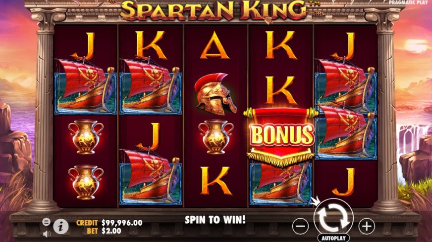 Spartan King slot screen 1