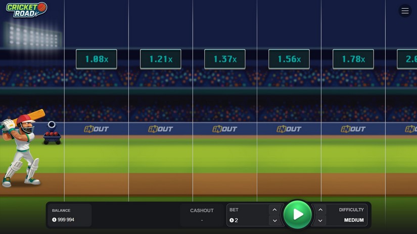 Cricket Road slot screen 1