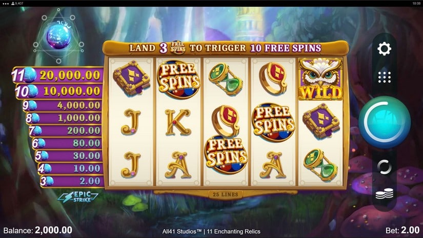 11 Enchanting Relics slot screen 3