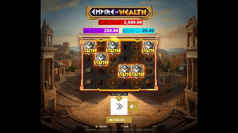 Empire of Wealth slot screen 2