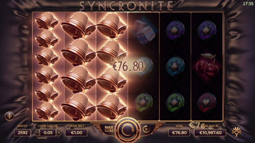 Syncronite Splitz slot screen 5