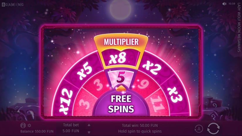 Lady Wolf Moon Megaways slot screen 4
