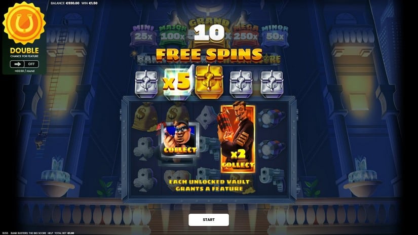 Bank Busters The Big Score slot screen 2
