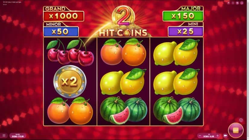 Hit Coins 2 Hold and Spin slot screen 4