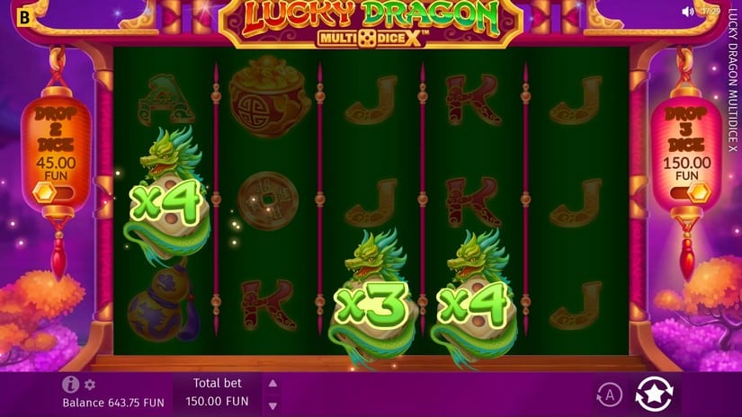 Lucky Dragon Multidice X slot screen 3
