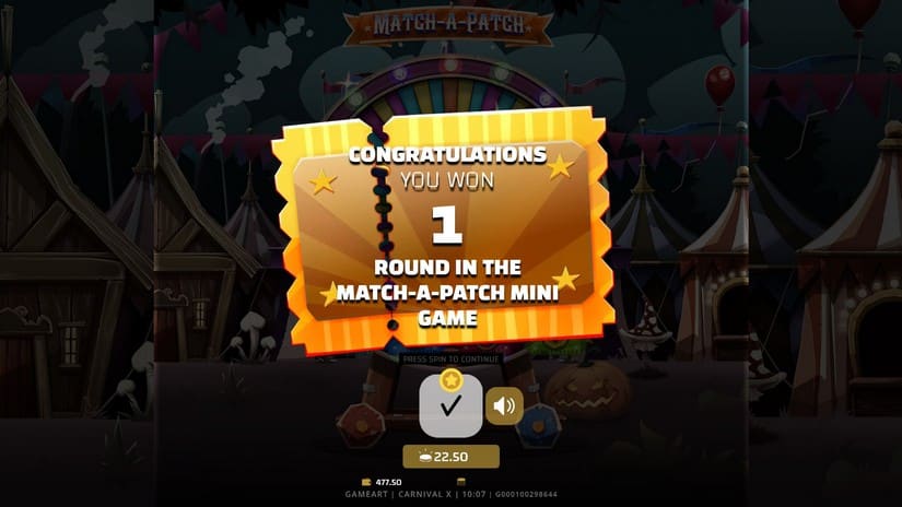 Carnival X slot screen 2