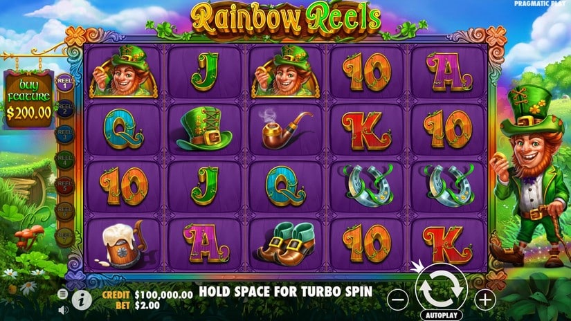 Rainbow Reels slot screen 1