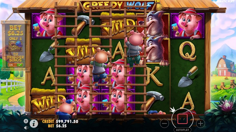 Greedy Wolf slot screen 4