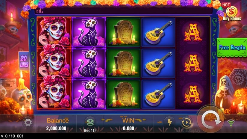 Bone Fortune slot screen 1