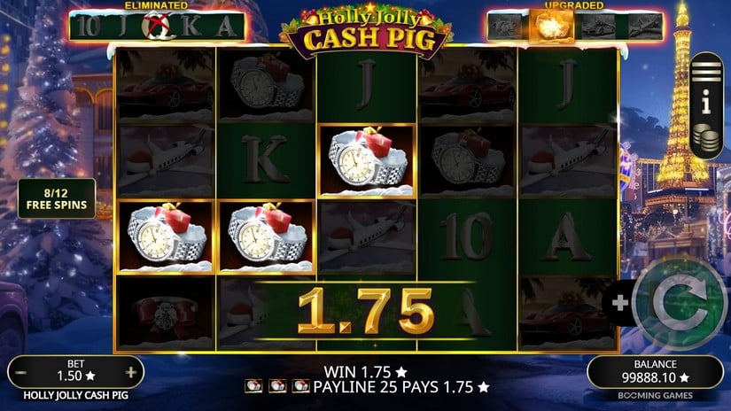 Holly Jolly Cash Pig slot screen 4