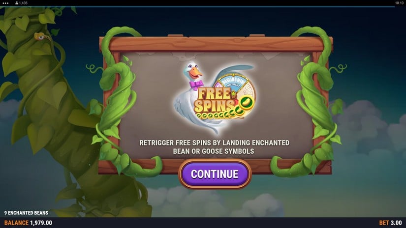 9 Enchanted Beans slot screen 6