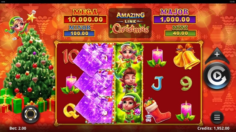 Amazing Link Christmas slot screen 2