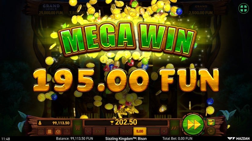 Sizzling Kingdom™: Bison slot screen 7