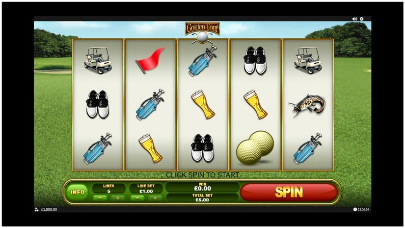 Golden Tour Slot – Free Demo, RTP, Features and slot screen 1