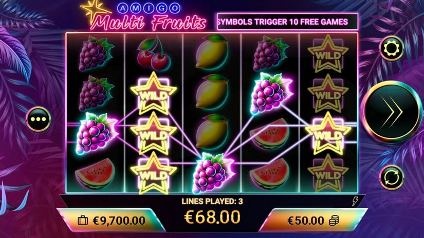 Amigo Multifruits slot screen 2