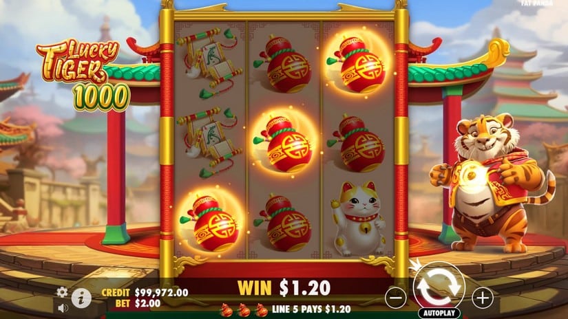 Lucky Tiger 1000 slot screen 4