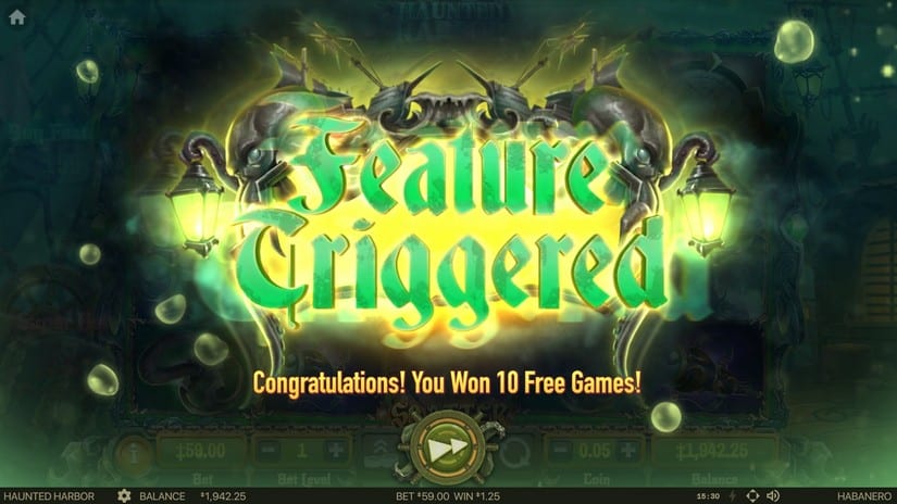 Haunted Harbor slot screen 2