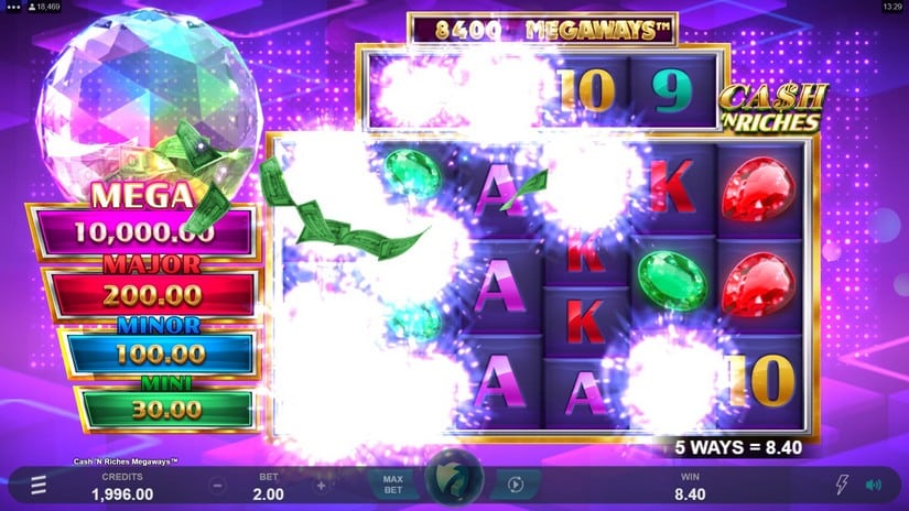 Cash ‘N Riches Megaways slot screen 2