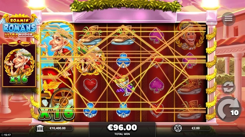 Roamin Romans Ultranudge slot screen 4