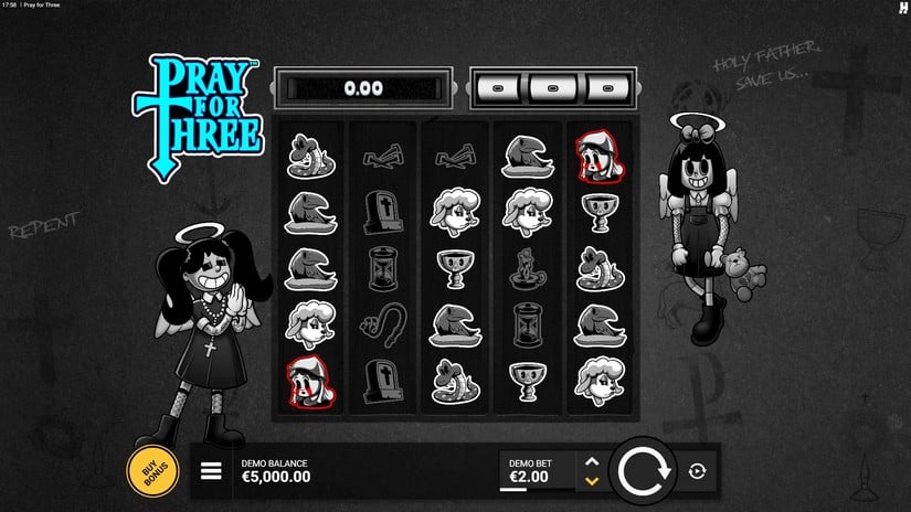Pray For Three slot screen 1
