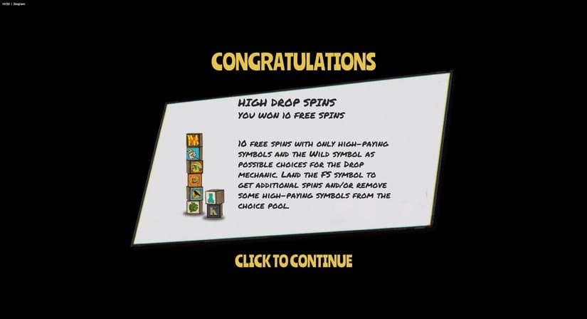 Drop ‘Em slot screen 3