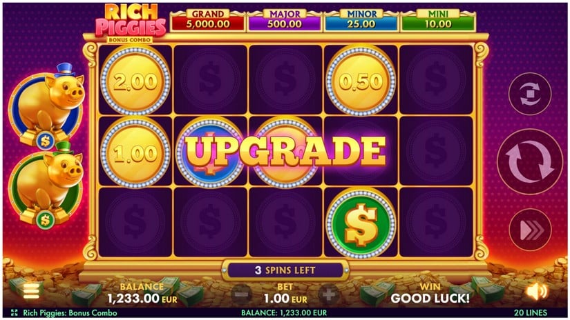 Rich Piggies: Bonus Combo slot screen 3
