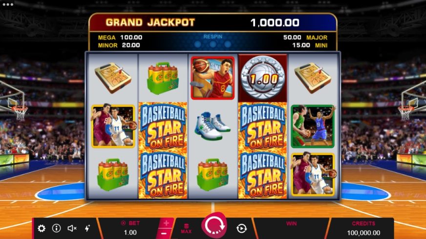 Basketball Star On Fire slot screen 1