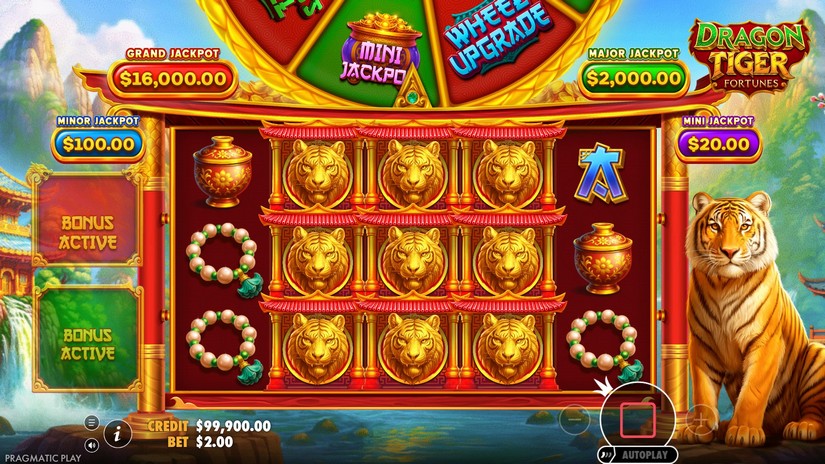 Dragon Tiger Fortunes slot screen 2