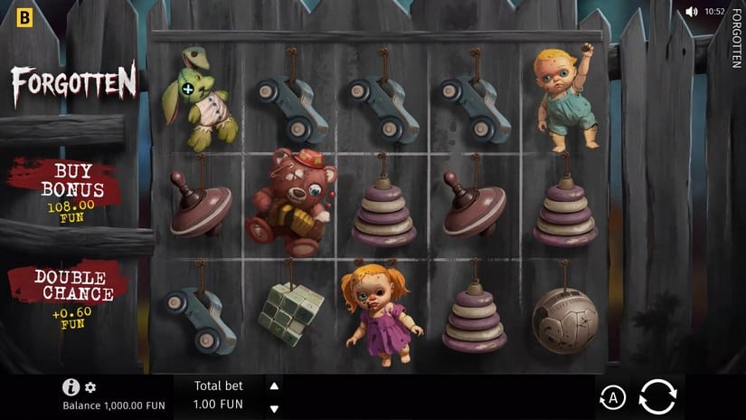 Forgotten slot screen 1