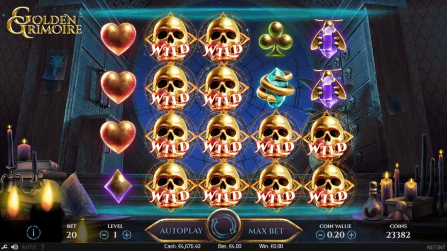Golden Grimoire slot screen 3